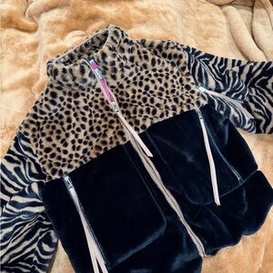 NWOT Nikki Jones Faux Fur Oversized Jacket